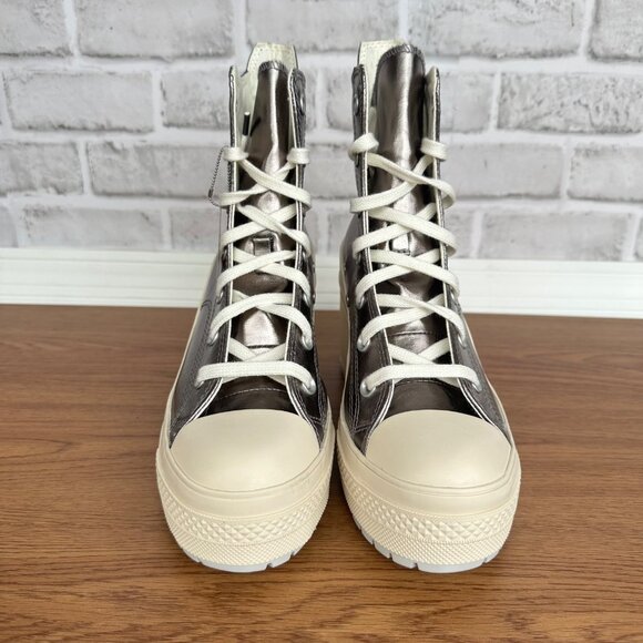⭐Converse Chuck 70 De Luxe Heel 5.5 Mens Shoes Sneakers Metallic Silver A09896C⭐ - Picture 4 of 10